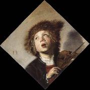 Frans Hals a boy with a violin oil painting on canvas